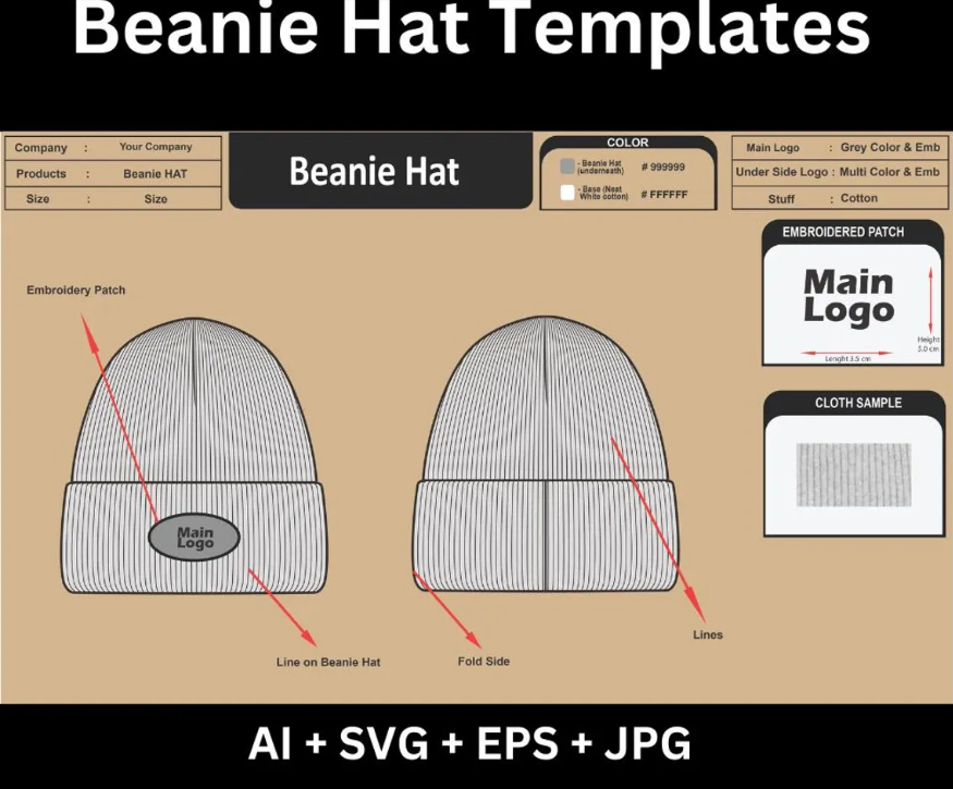 How to Write a Tech Pack for Knitted Scarves & Beanies