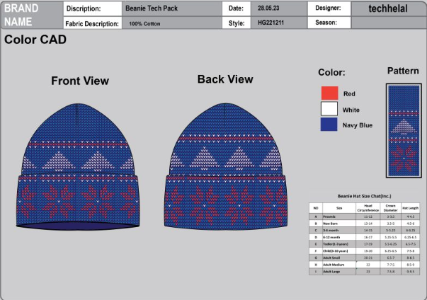 How to Write a Tech Pack for Knitted Scarves & Beanies